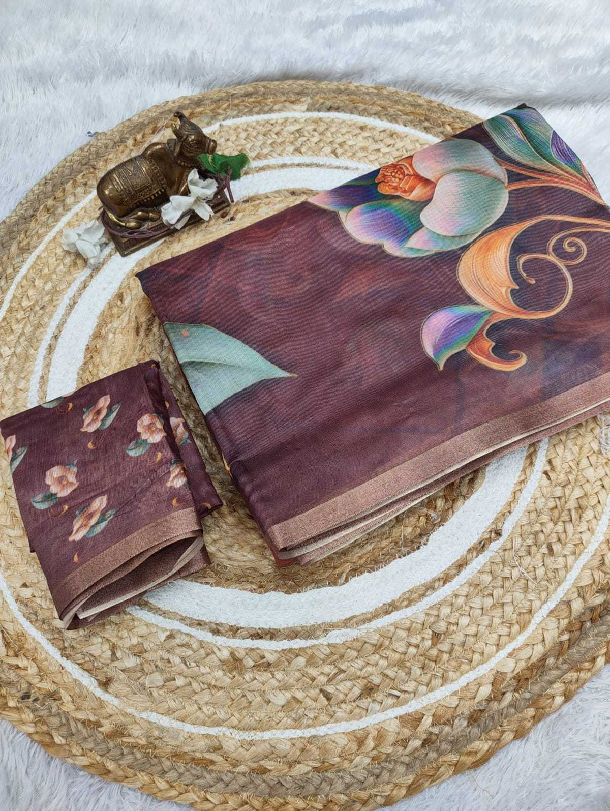 Chanderi Soft Printed Saree