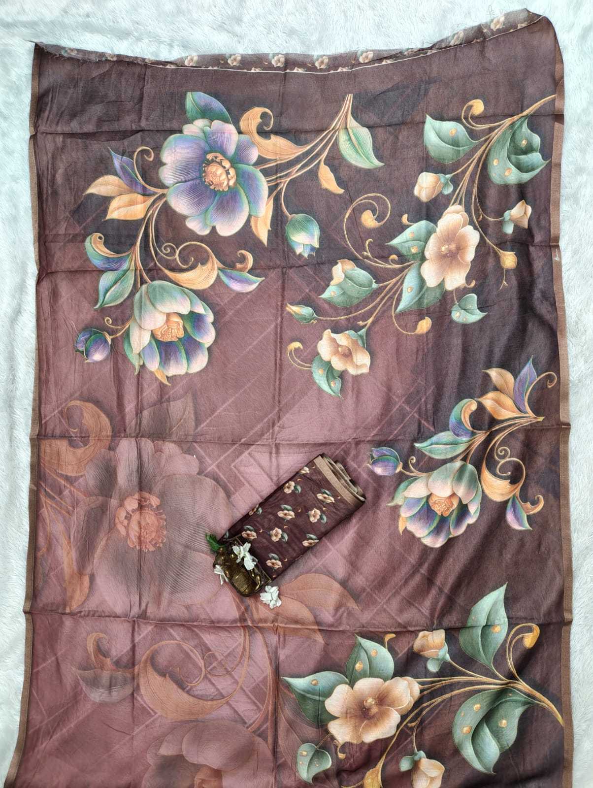 Chanderi Soft Printed Saree