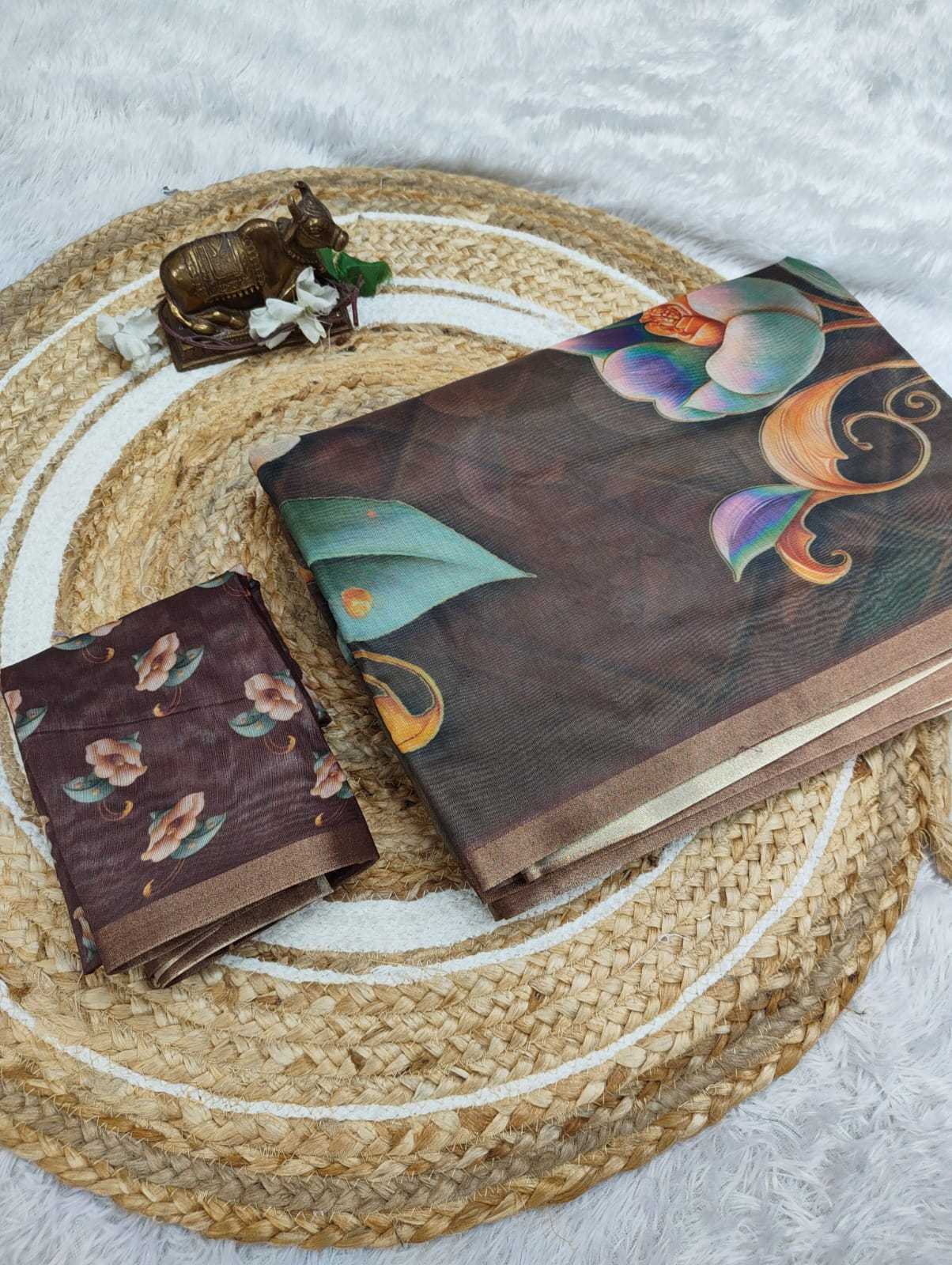 Chanderi Soft Printed Saree