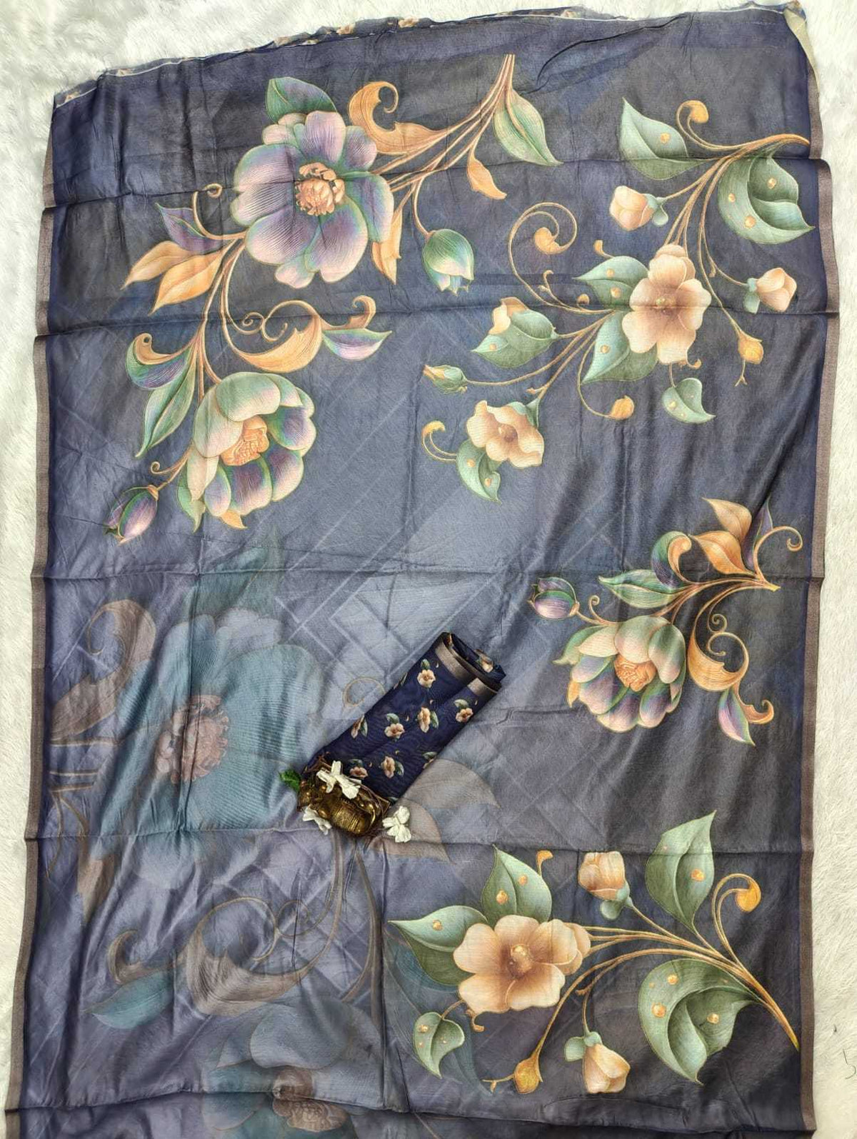 Chanderi Soft Printed Saree