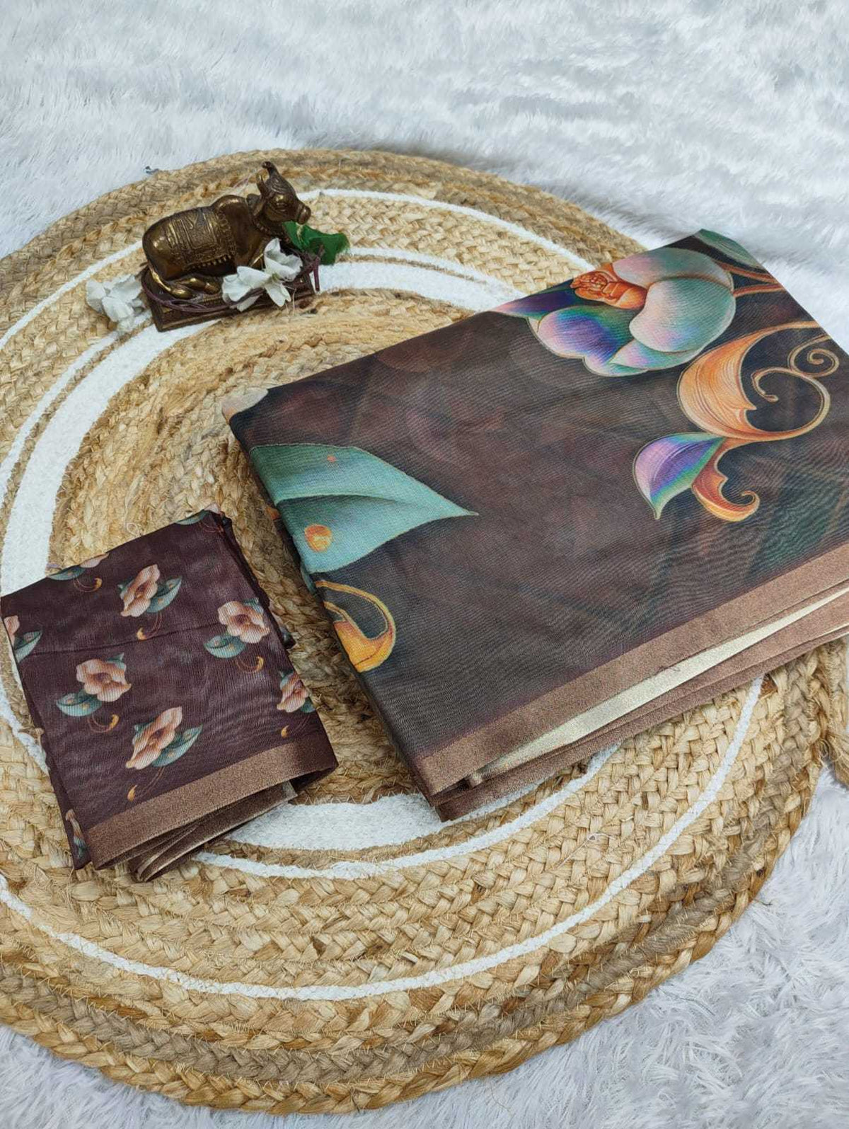 Chanderi Soft Printed Saree