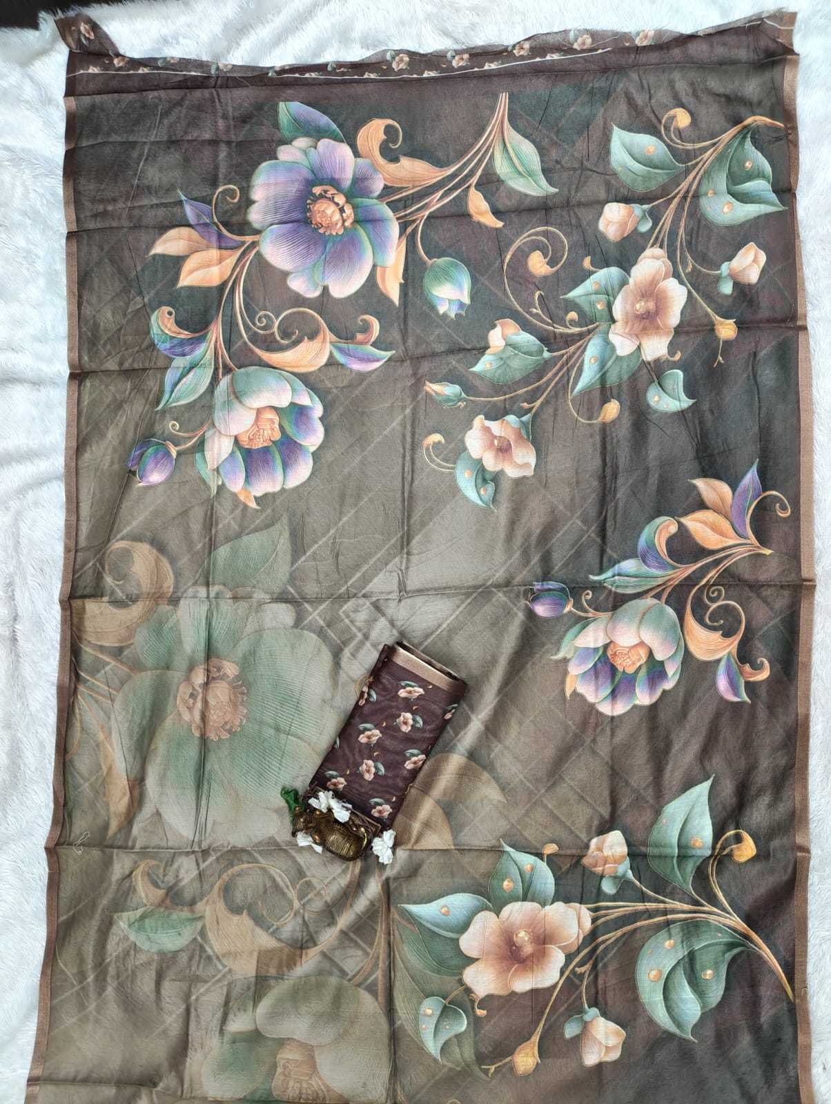 Chanderi Soft Printed Saree