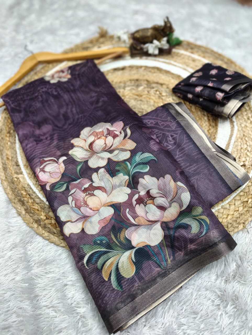 Chanderi Soft Printed Saree