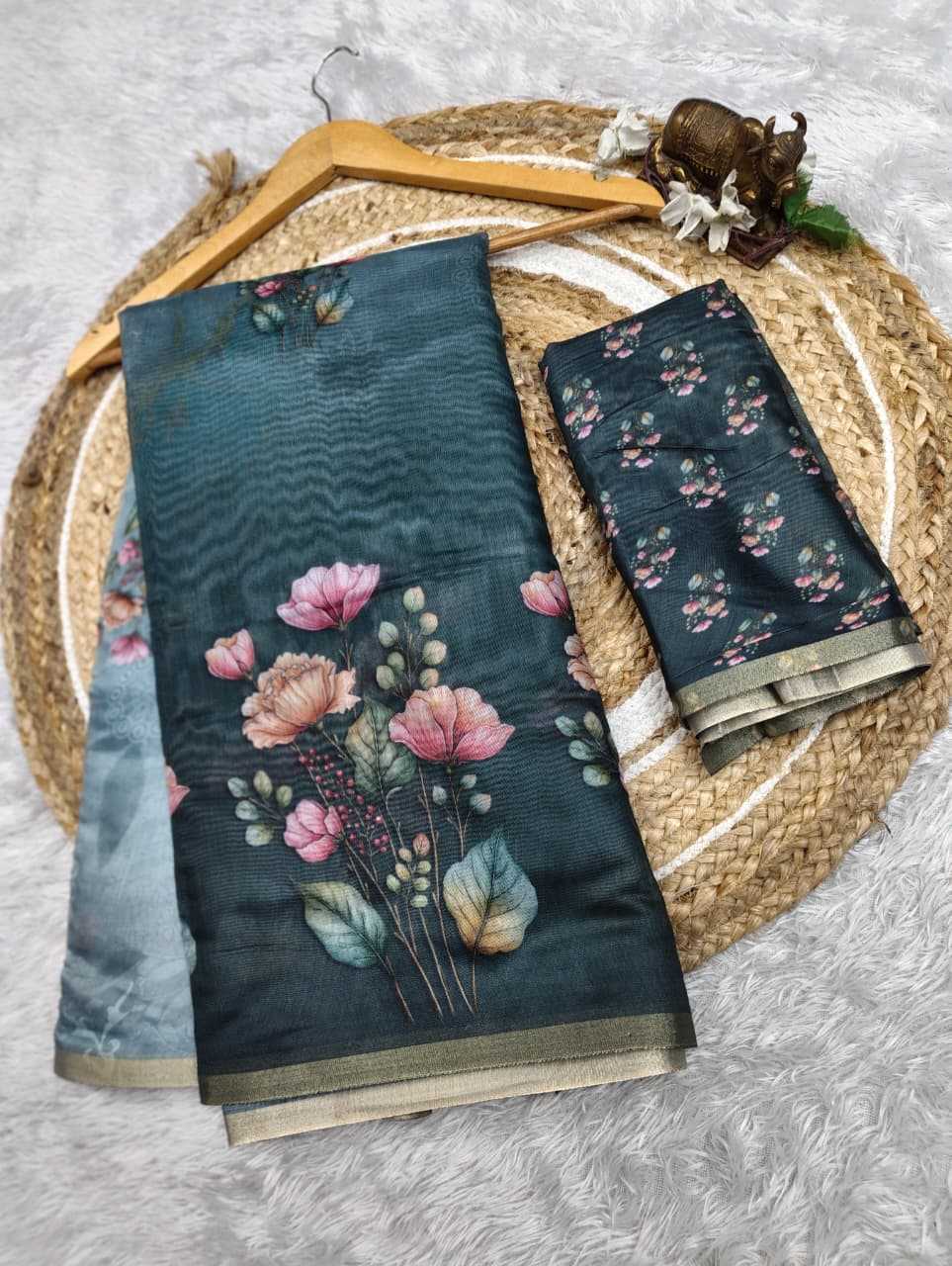 Chanderi Soft Printed Saree