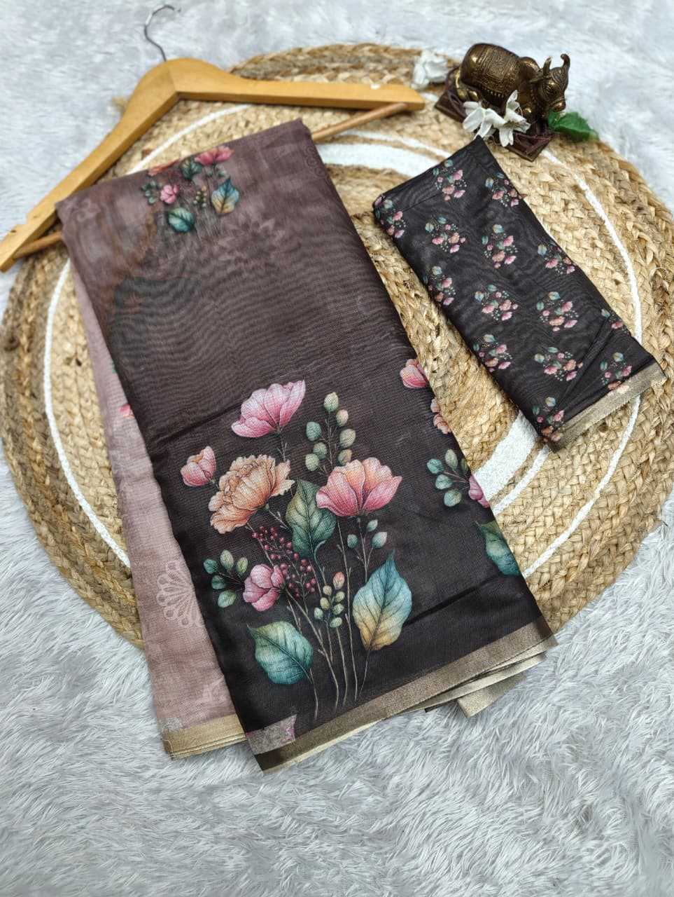 Chanderi Soft Printed Saree