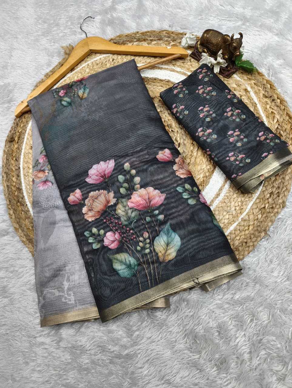 Chanderi Soft Printed Saree