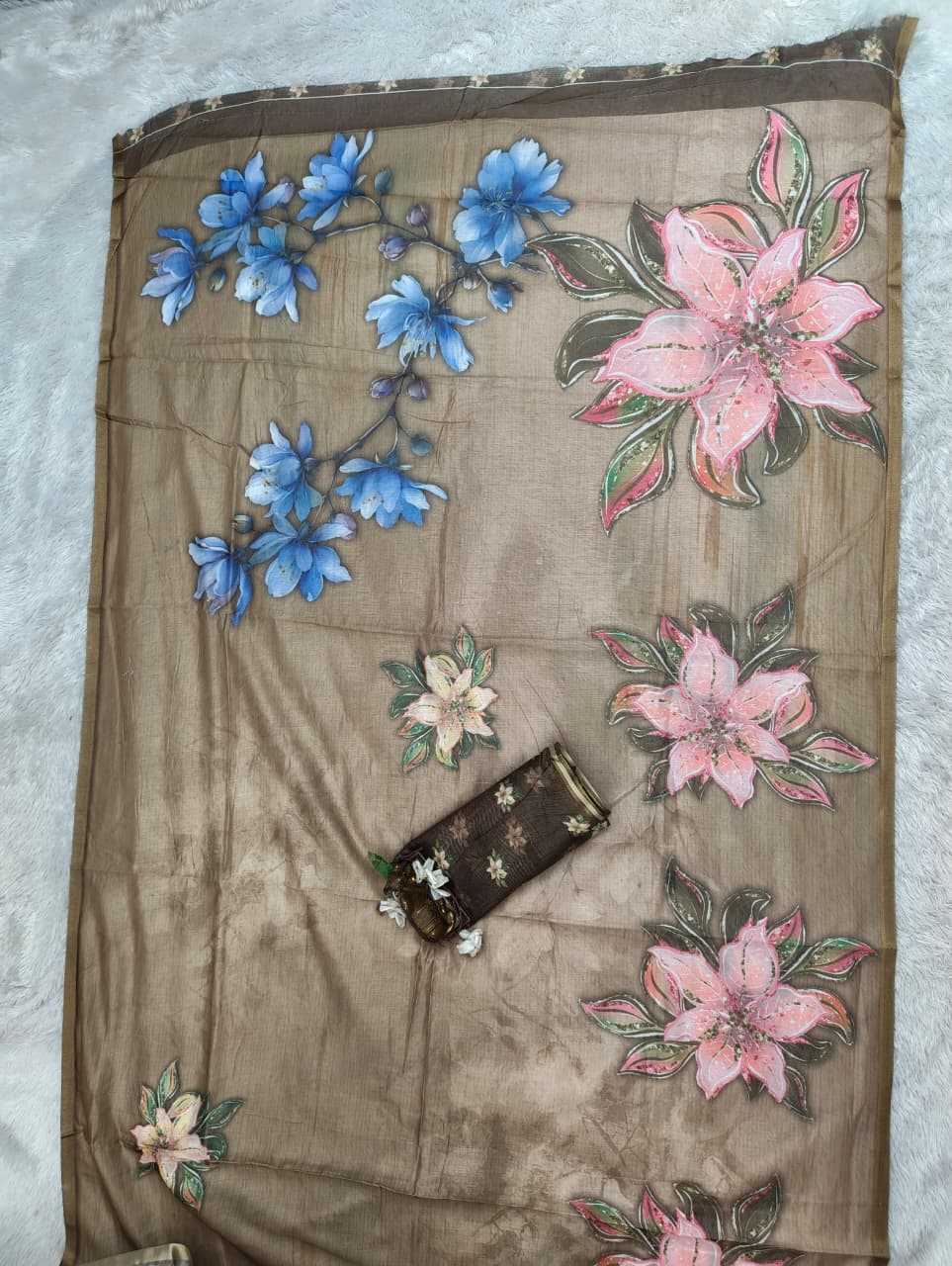 Chanderi Soft Printed Saree