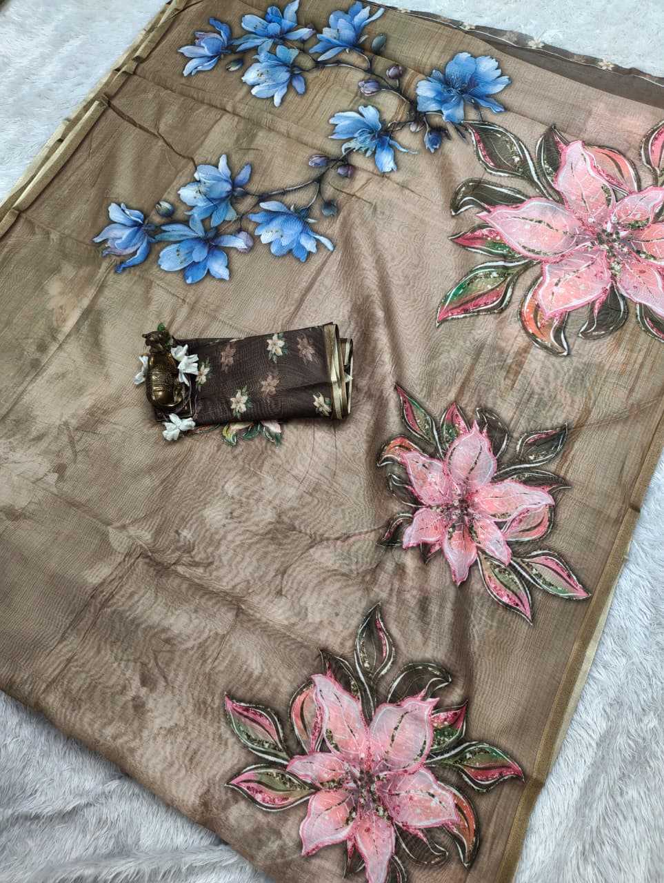 Chanderi Soft Printed Saree