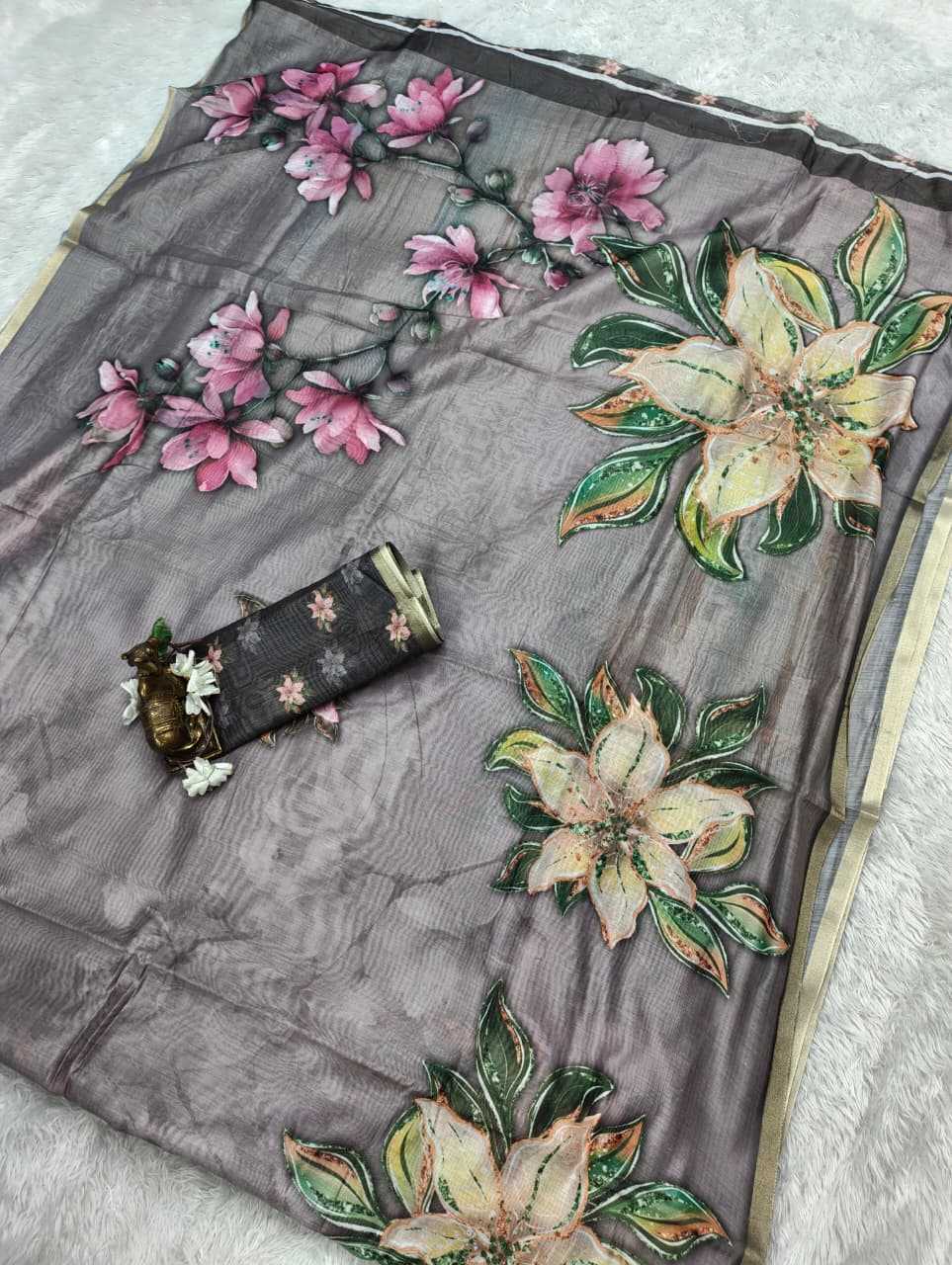 Chanderi Soft Printed Saree