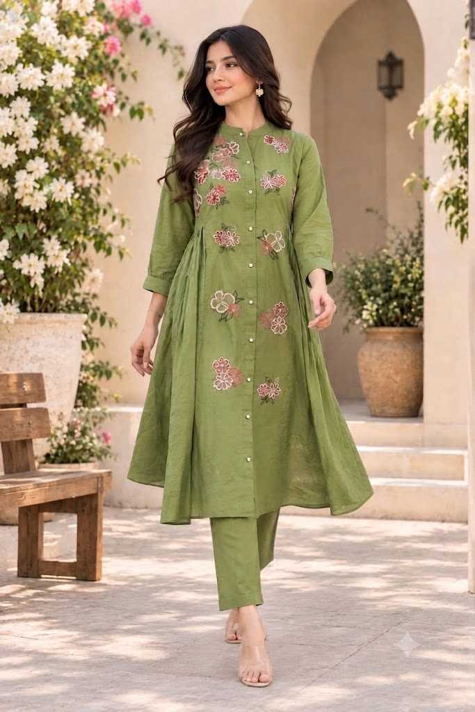 Cotton Embroidery Suit
