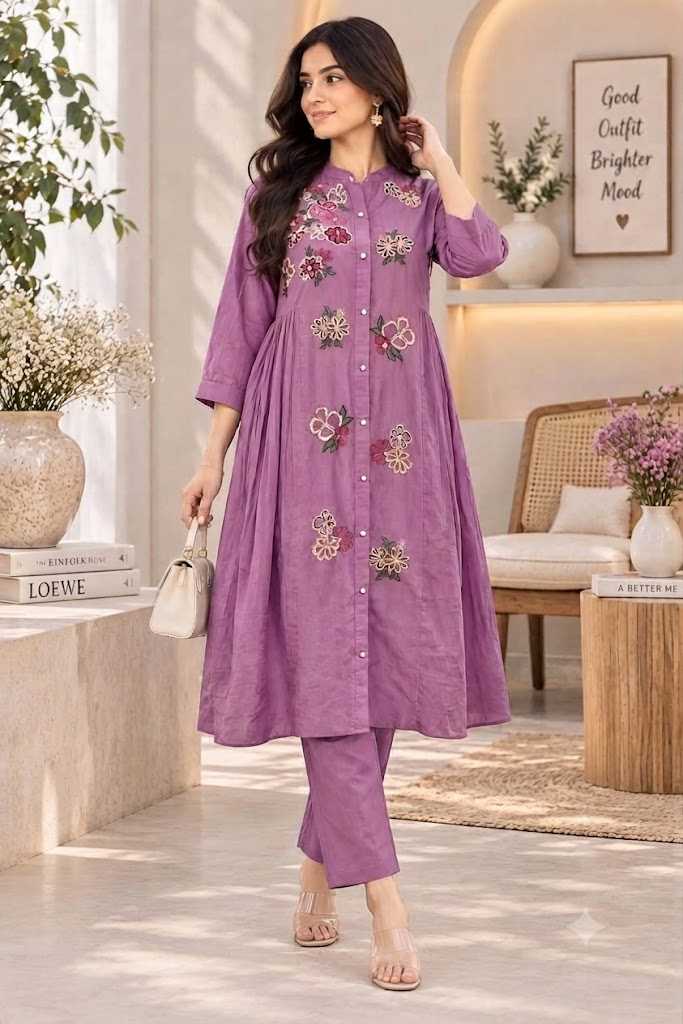 Cotton Embroidery Suit