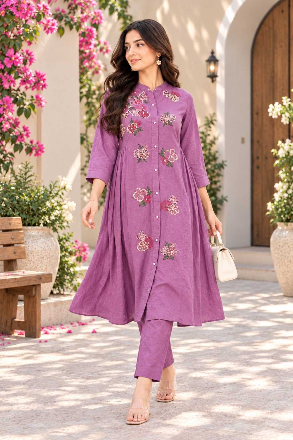 Cotton Embroidery Suit