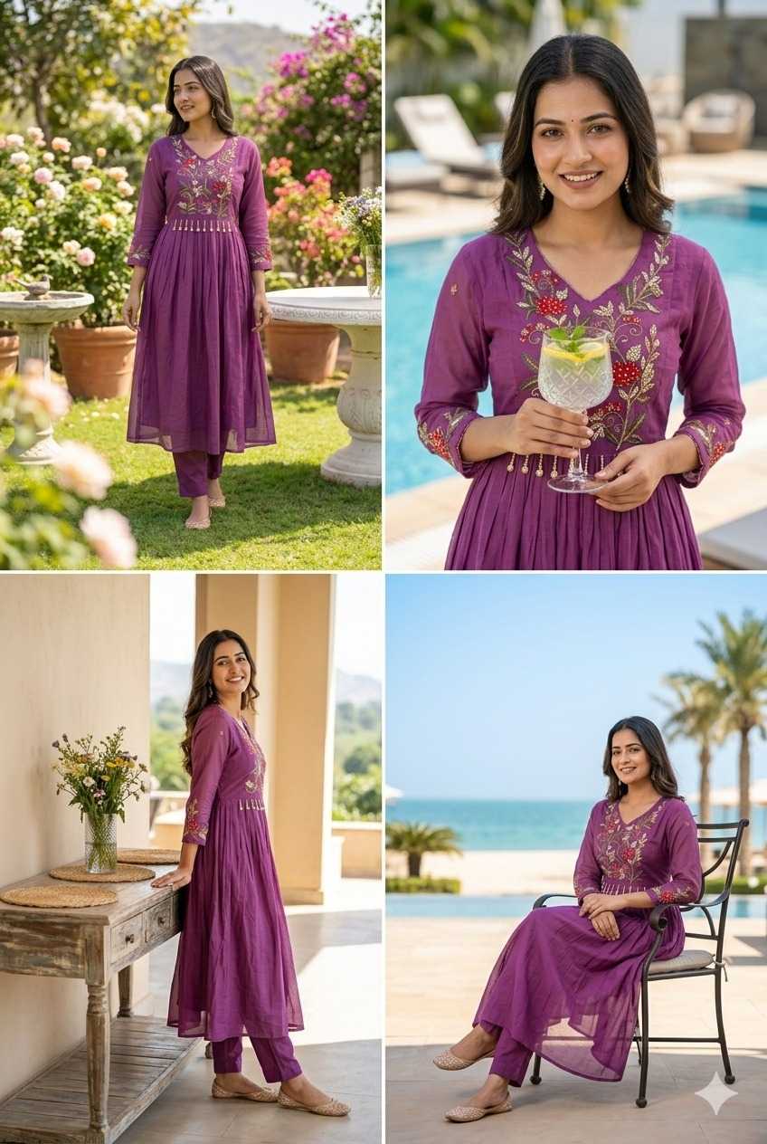 Chanderi Soft Designer Kurti