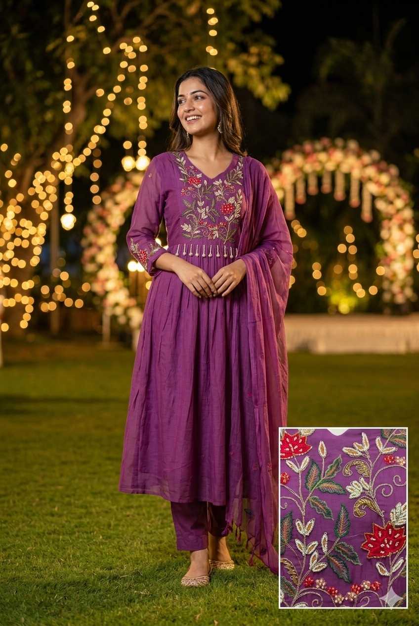 Chanderi Soft Designer Kurti