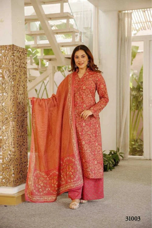 Cotton Cambric Printed Suit