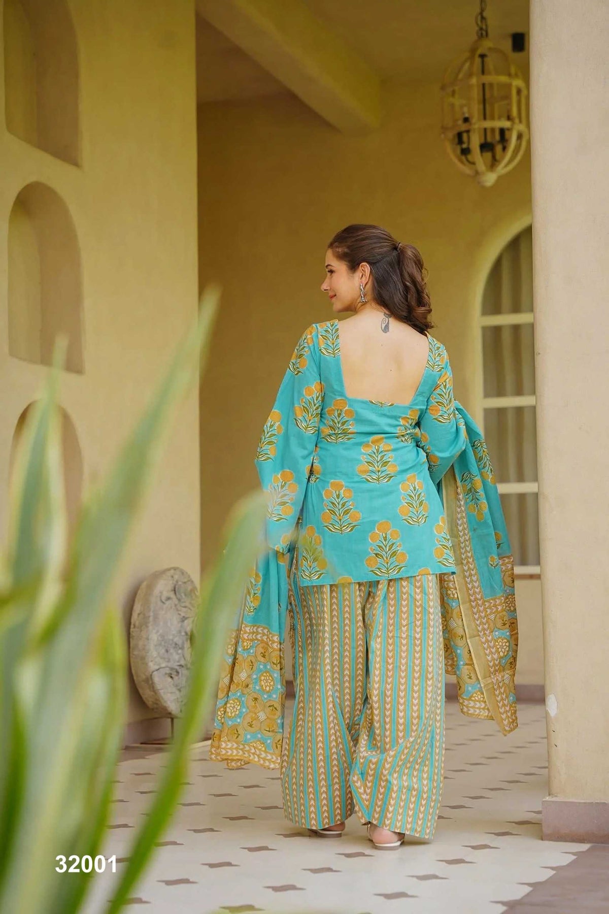 Cotton Cambric Printed Suit