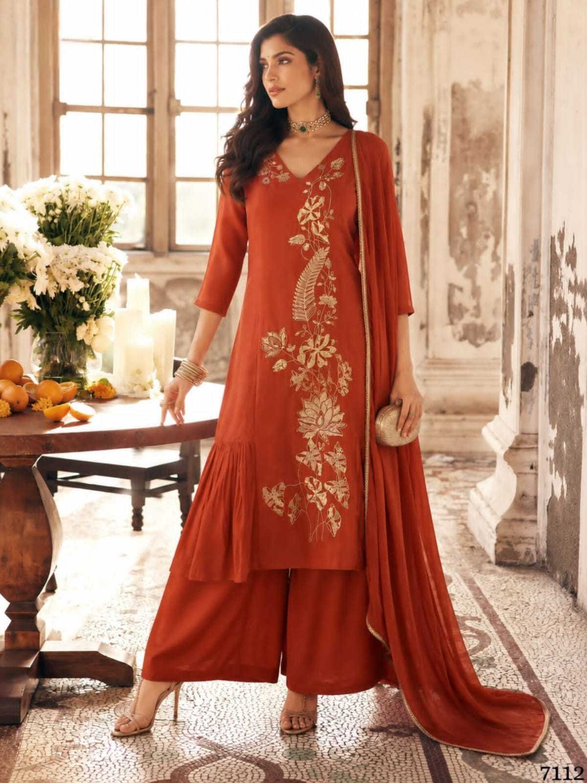 Chanderi Soft Ladies Silk Suit