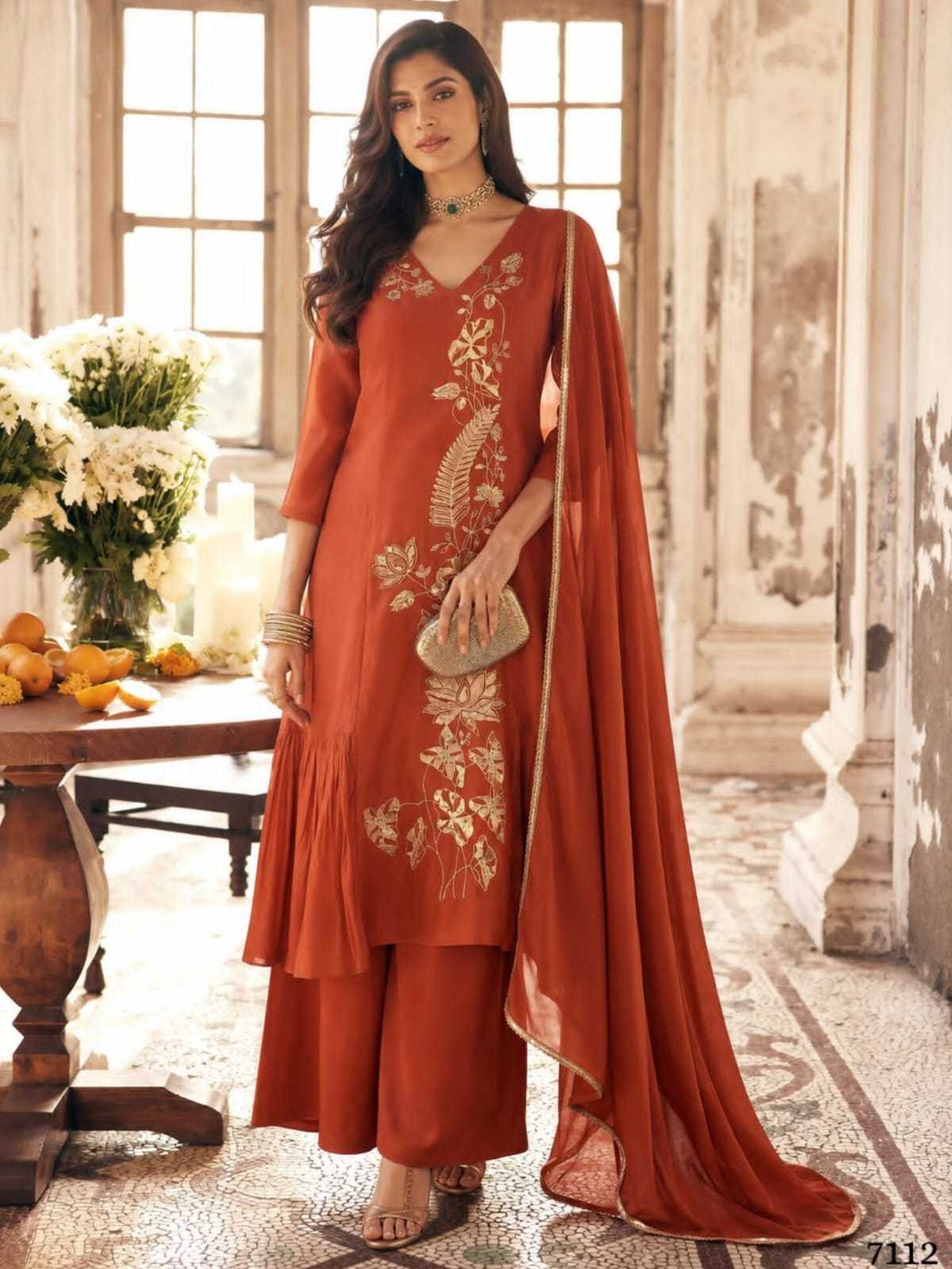 Chanderi Soft Ladies Silk Suit