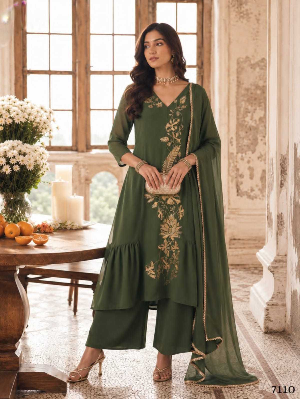 Chanderi Soft Ladies Silk Suit