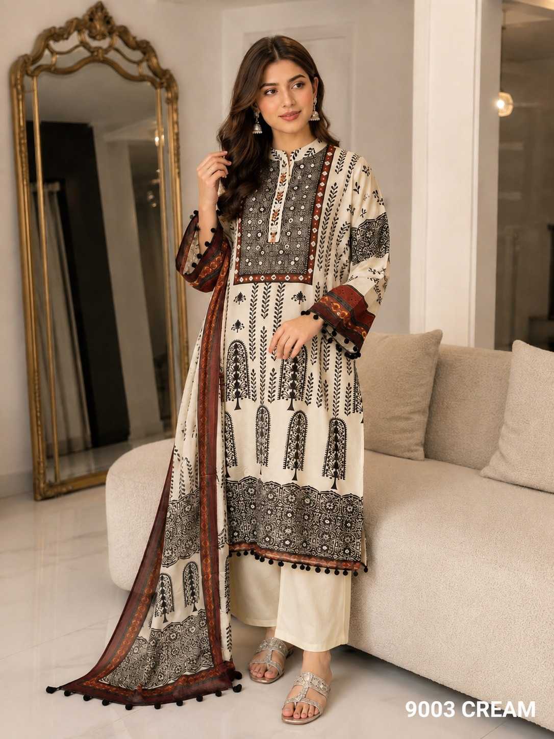Pure Silk Printed Kurti