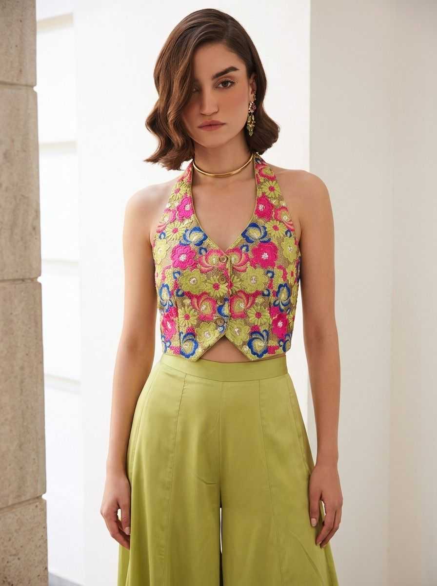 Soft Silk Palazzo Suit