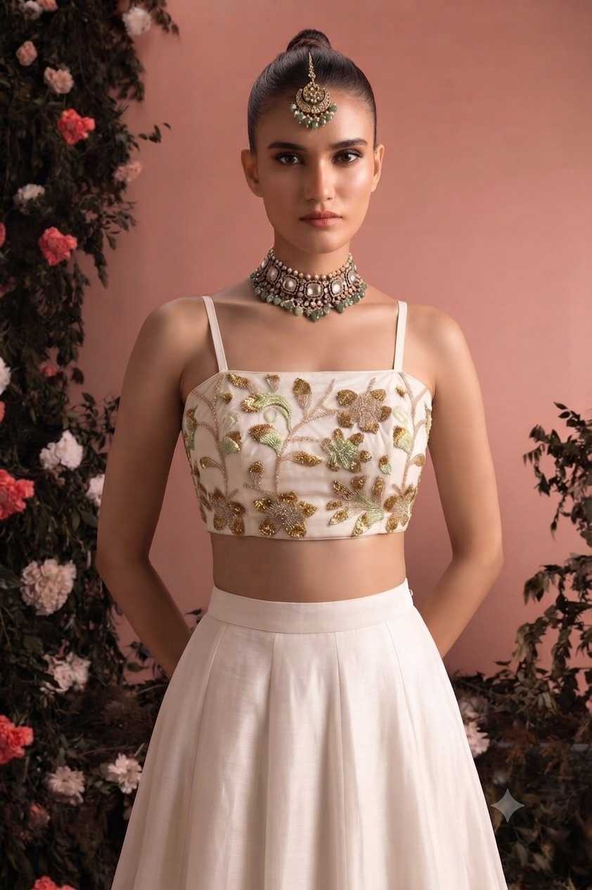 Heavy Roman Silk Fancy Lehenga