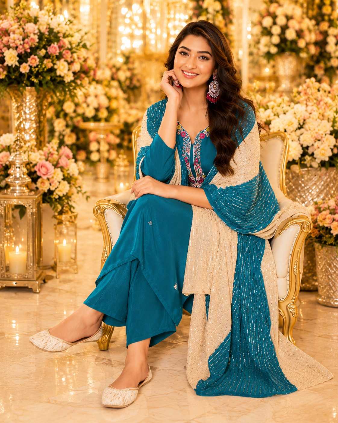 Crepe Designer Kurti
