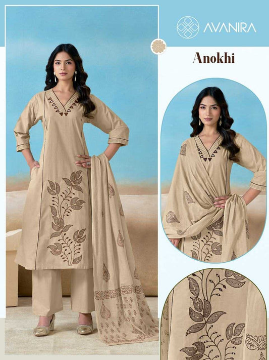 Anokhi Cotton Embroidery Suit
