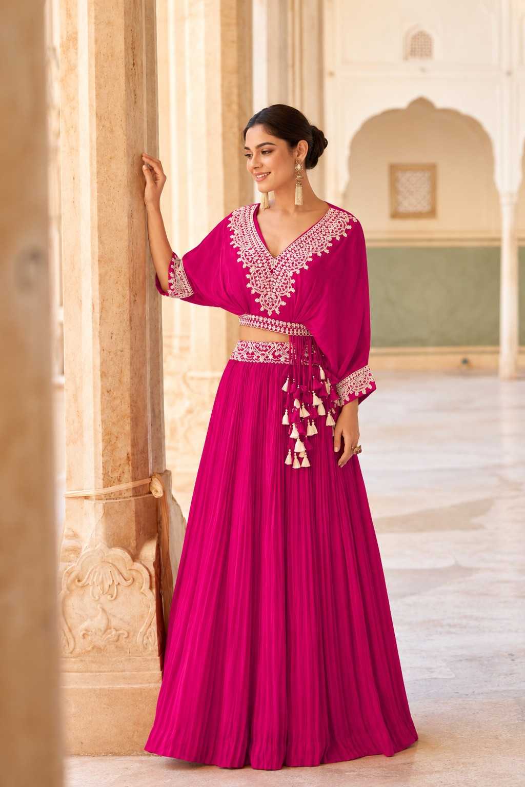 Avisha Chinon Embroidery Gown