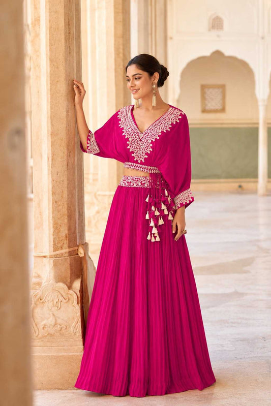 Avisha Chinon Embroidery Gown