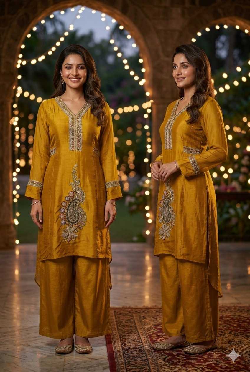 Bhoomi Pure Silk Palazzo Suit