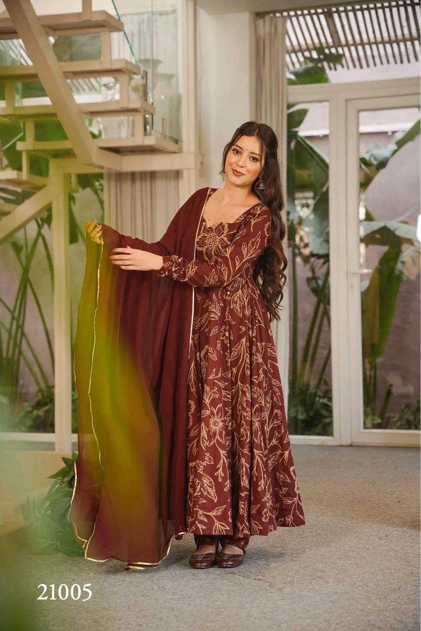 Clora Vol Muslin Designer Kurti