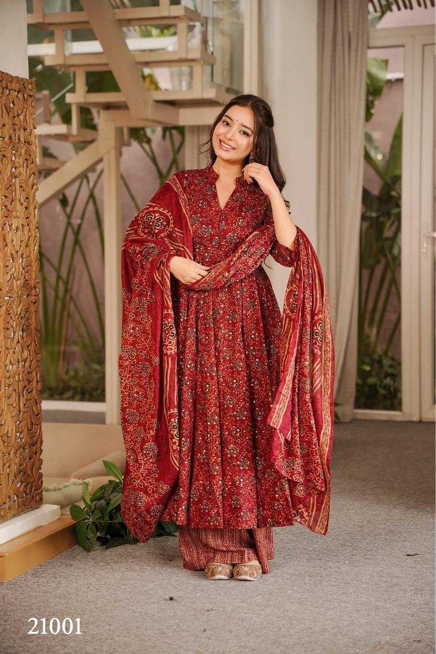 Clora Vol Muslin Designer Kurti