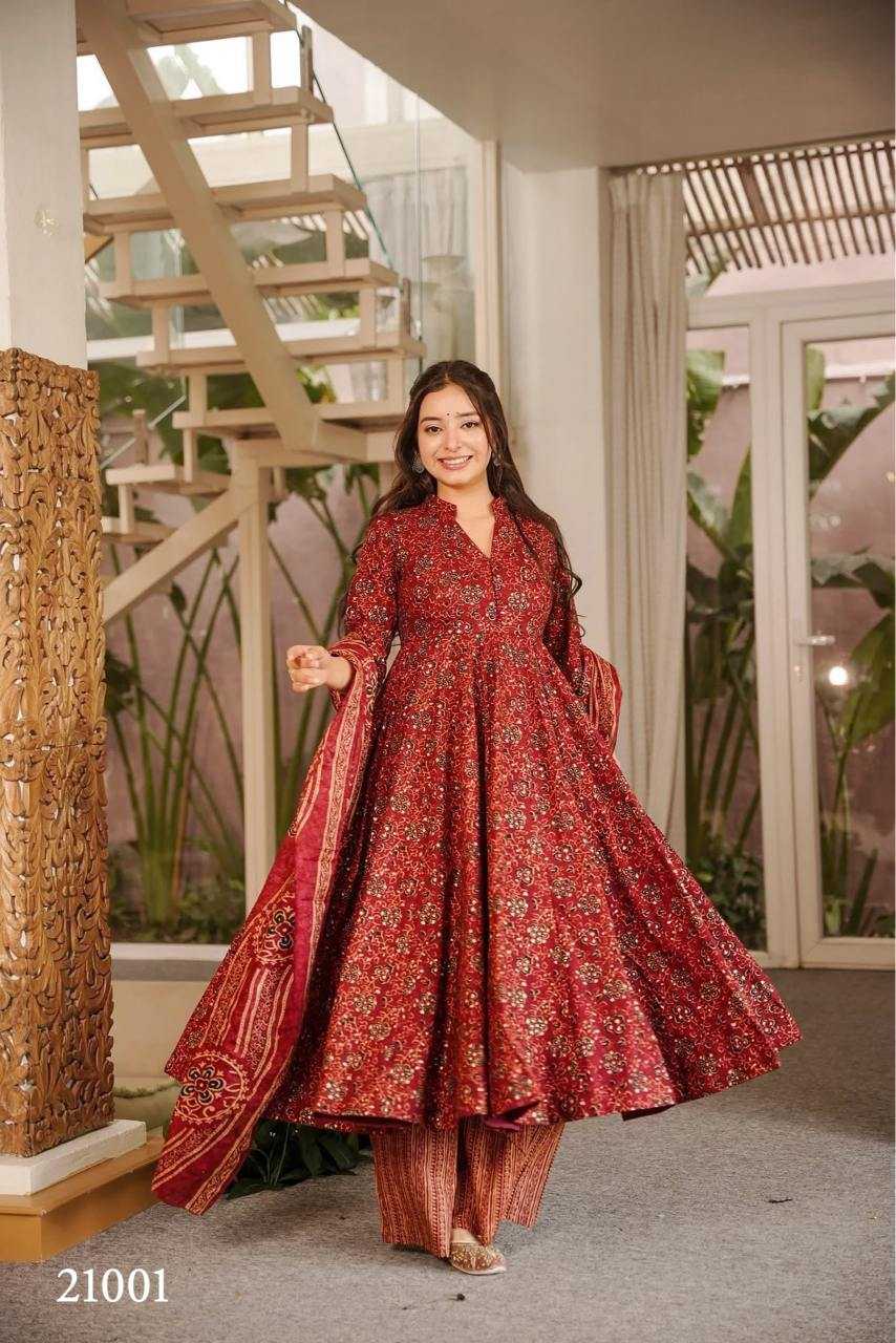 Clora Vol Muslin Designer Kurti