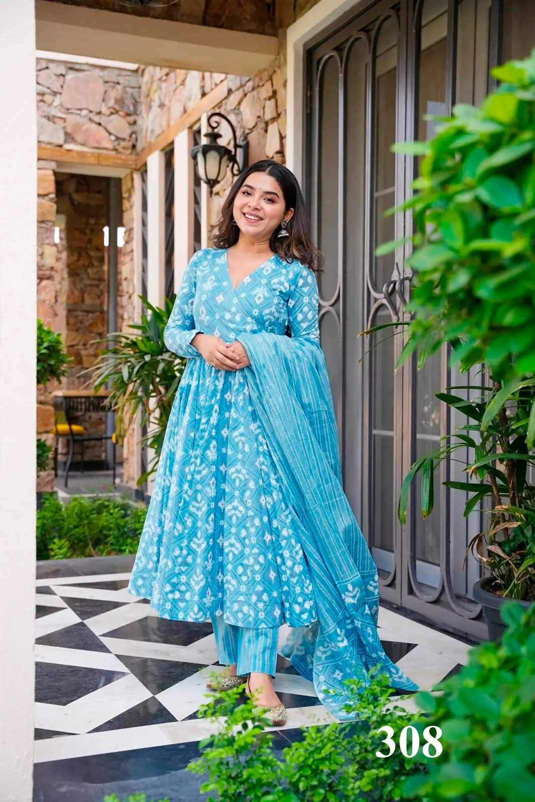Clora Vol Muslin Designer Kurti in Morpich
