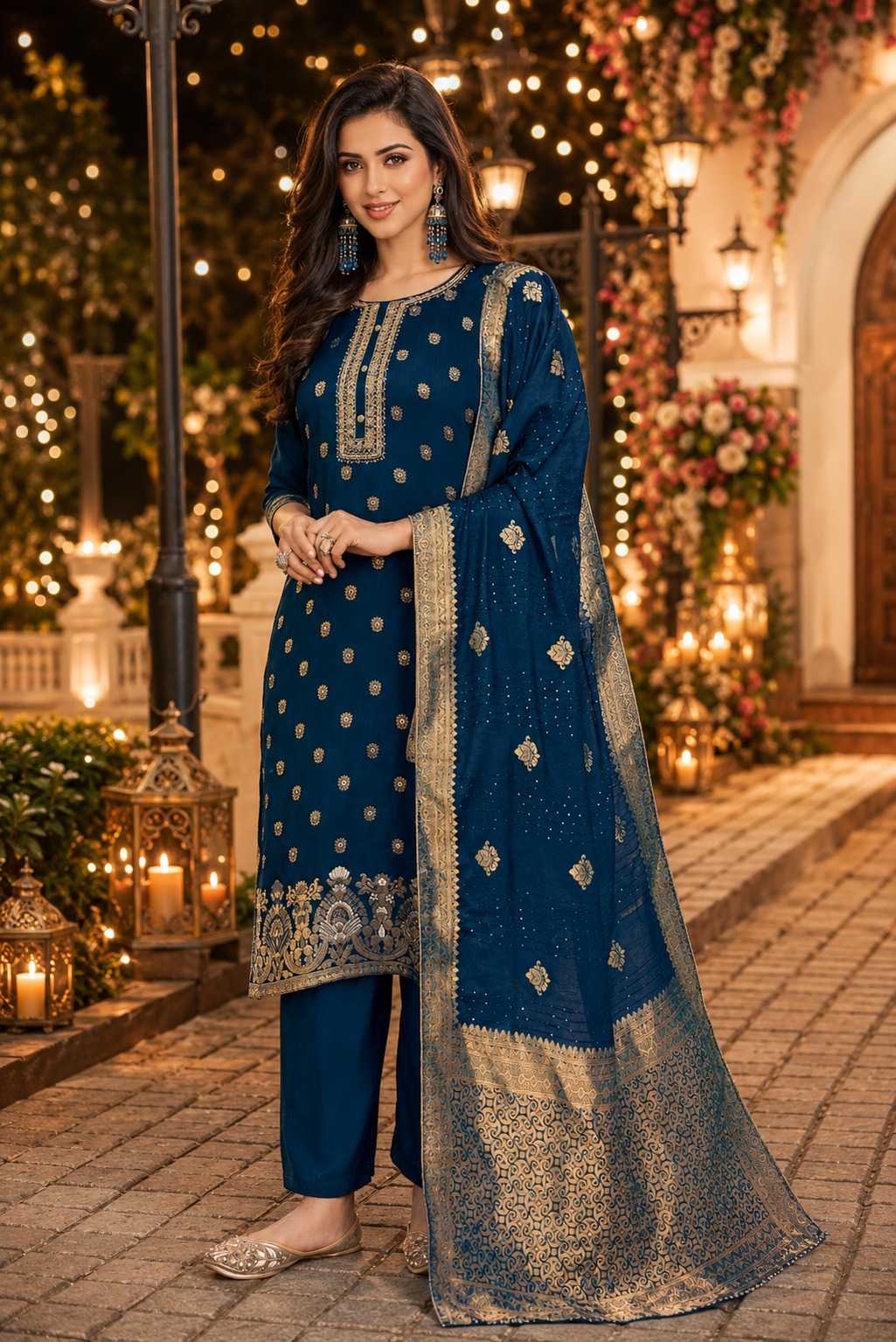 Dola Silk Party Wear Kurti