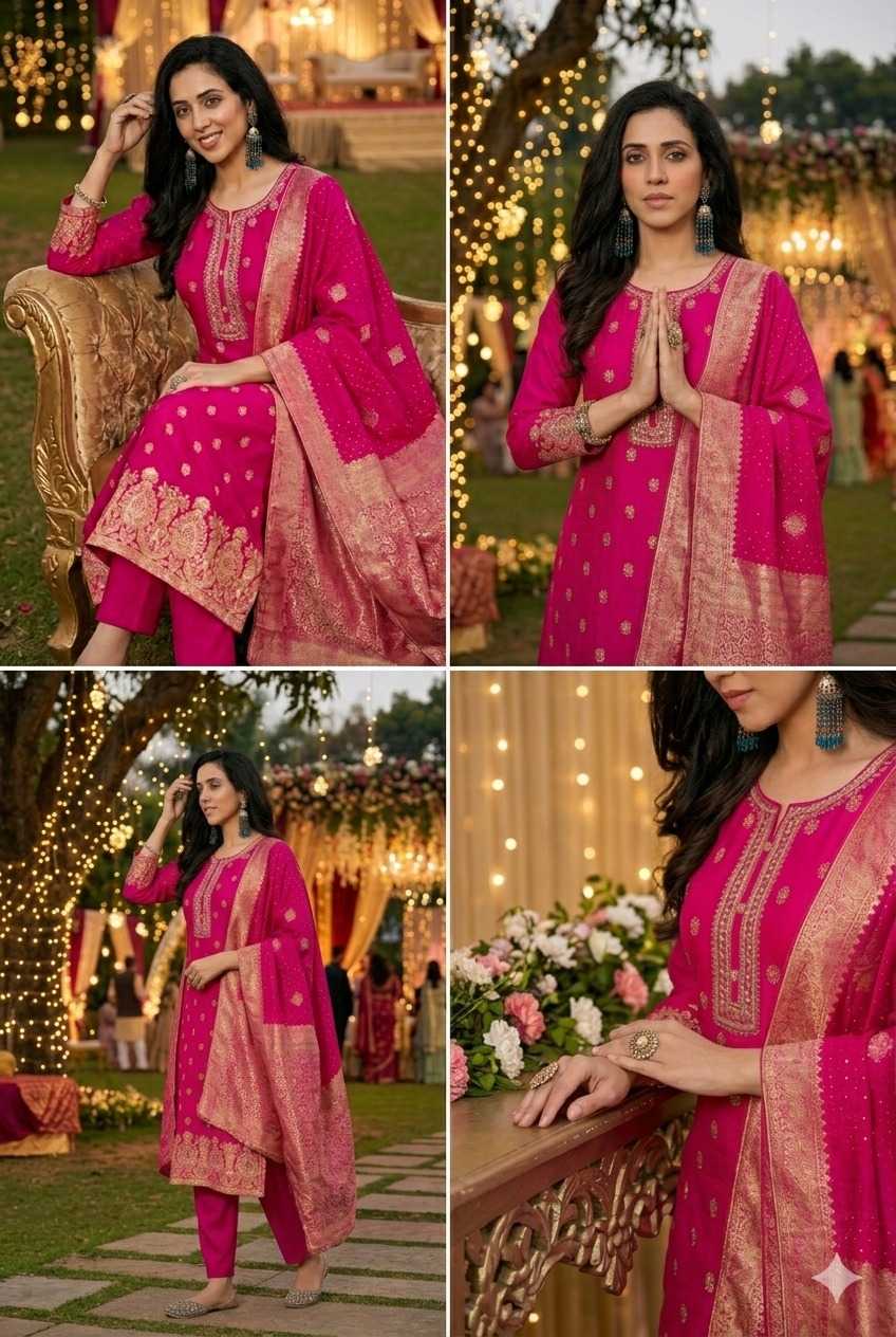 Dola Silk Party Wear Kurti