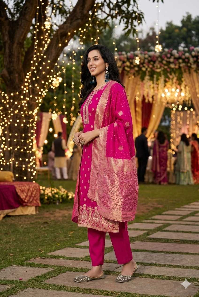 Dola Silk Party Wear Kurti