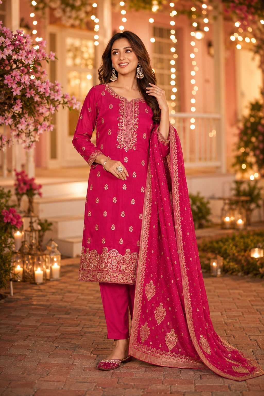 Dola Silk Party Wear Kurti