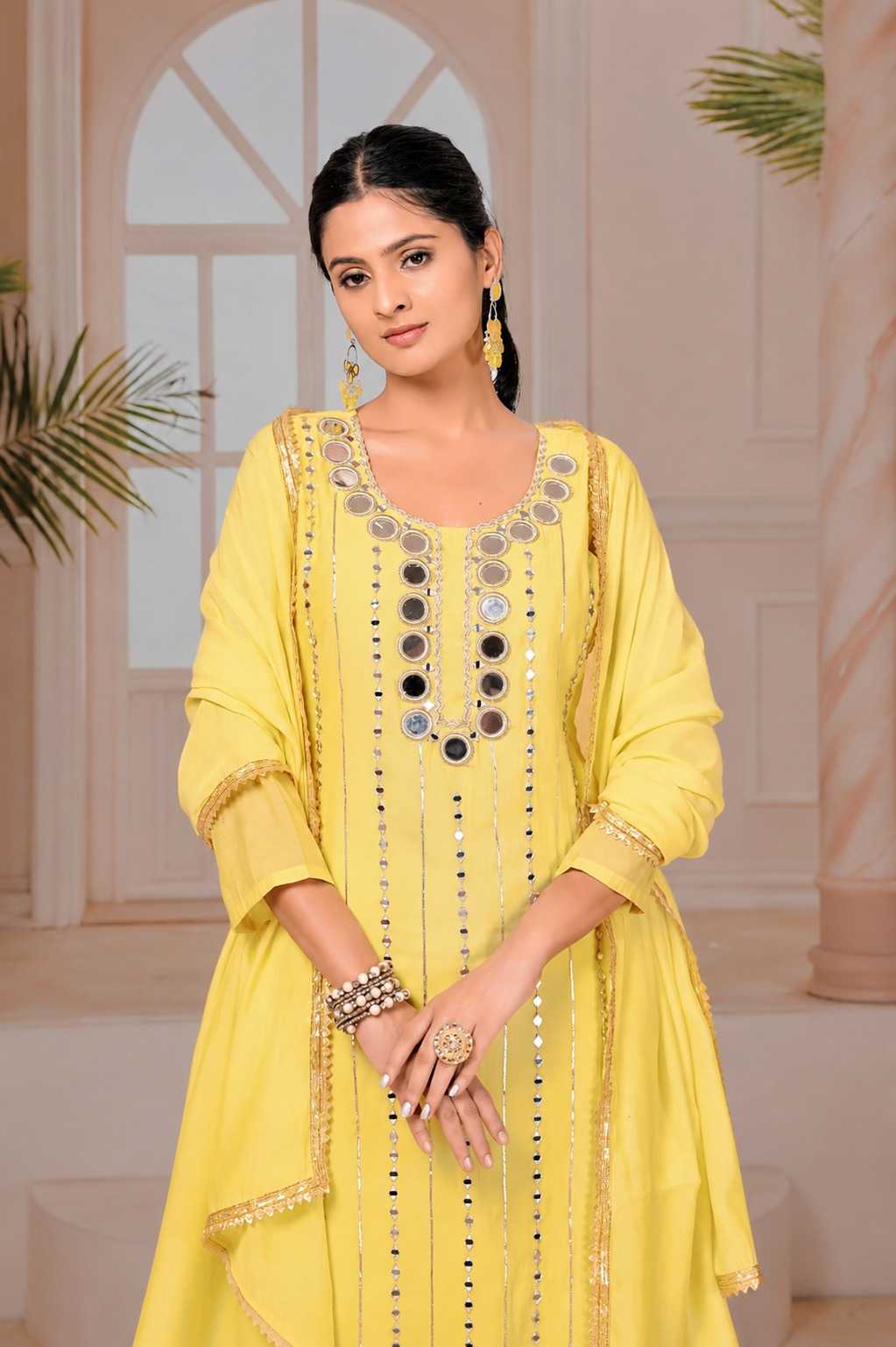 Jasmin Chanderi Soft Designer Kurti