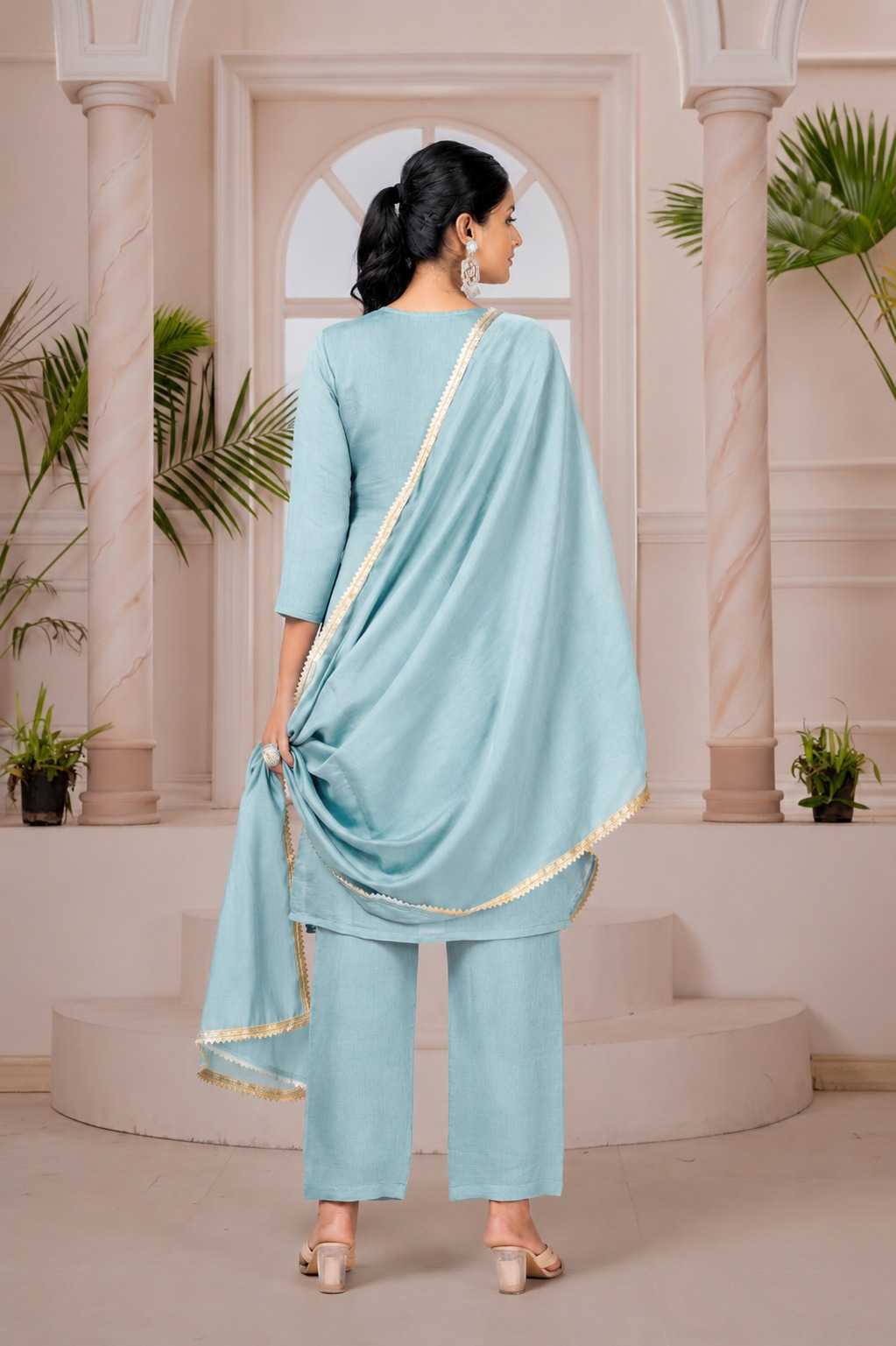 Jasmin Chanderi Soft Designer Kurti