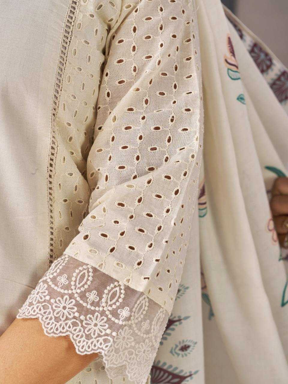 Kalamkari Cotton Embroidery Suit