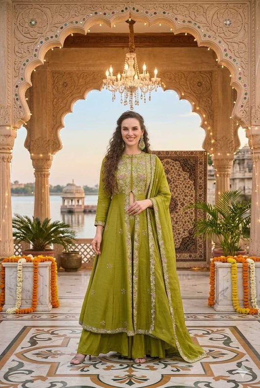 Krupa Premium Silk Embroidery Suit