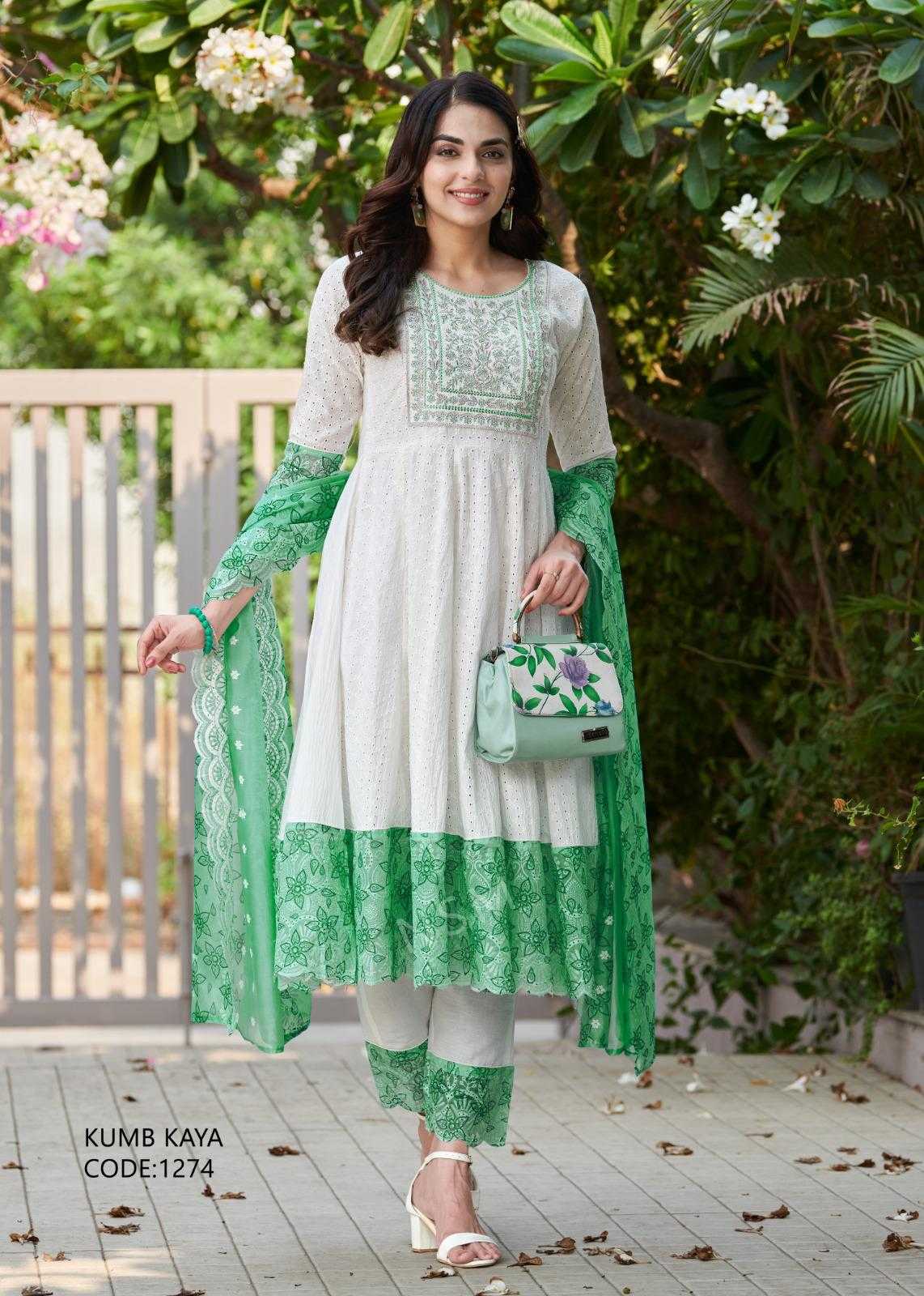 Kumb Kaya Cotton Embroidery Suit