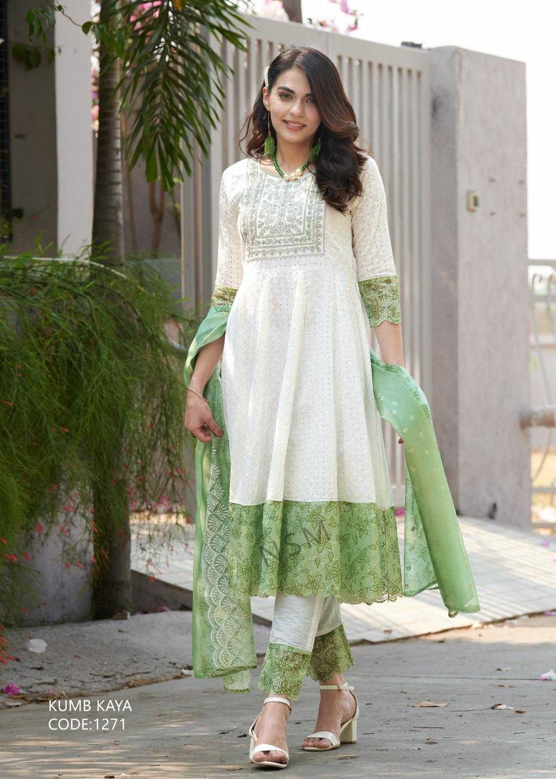 Kumb Kaya Cotton Embroidery Suit