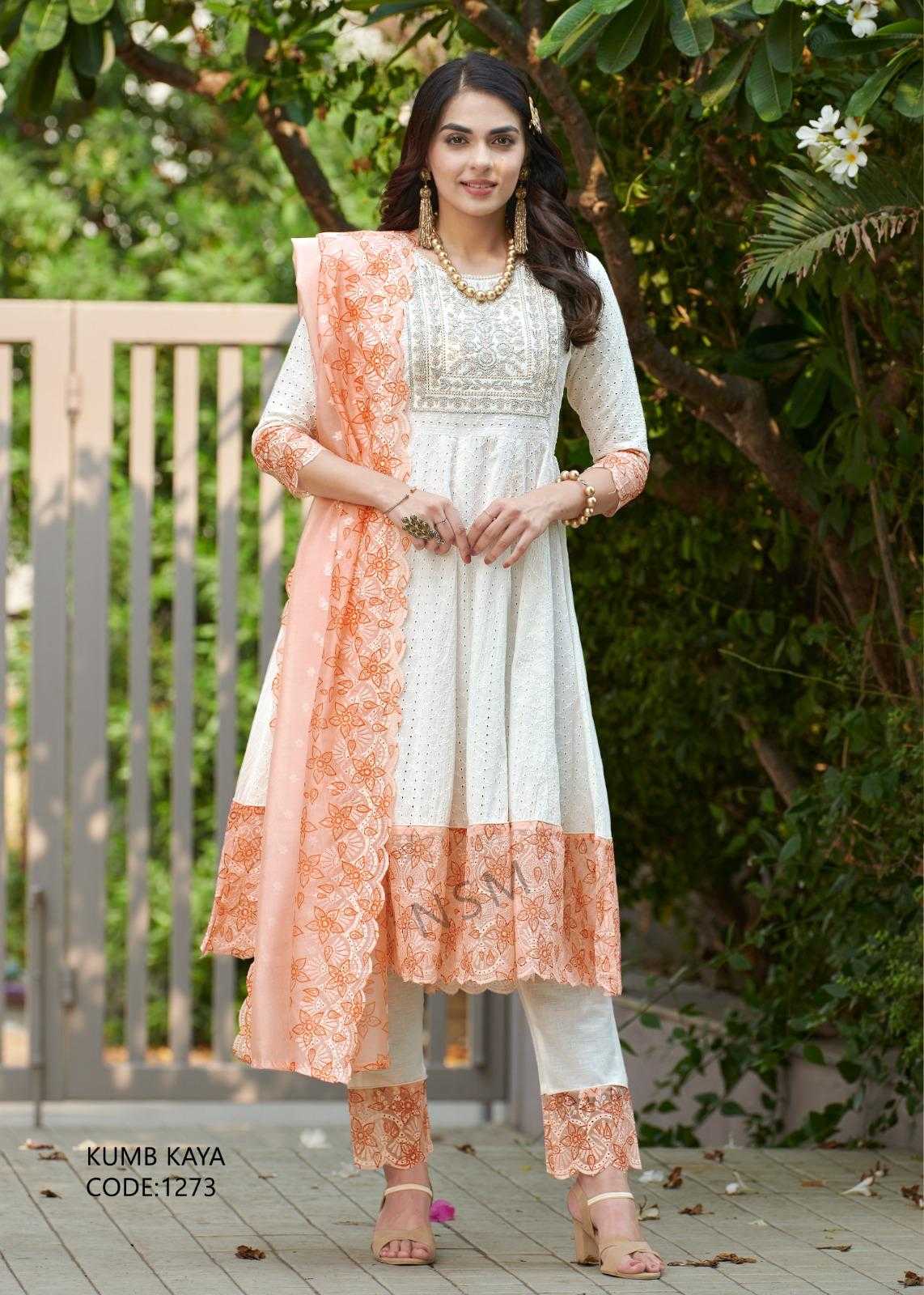 Kumb Kaya Cotton Embroidery Suit