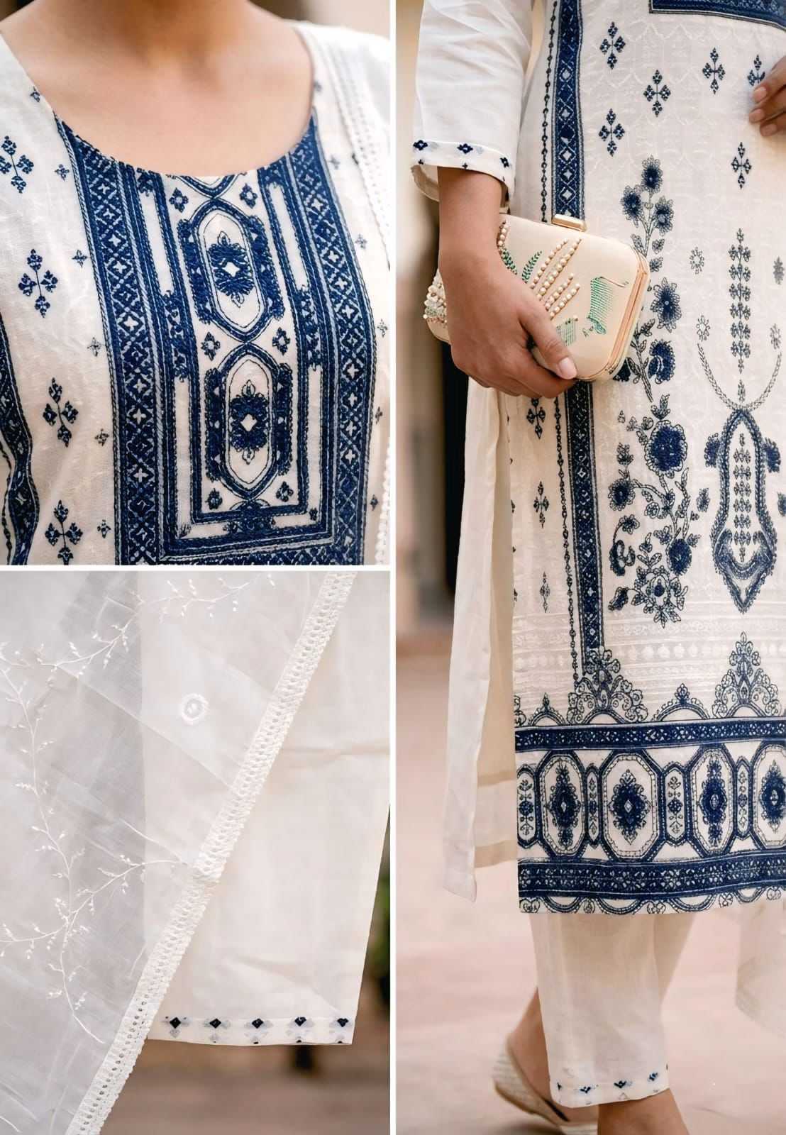 Kumb Sober Cotton Printed Suit
