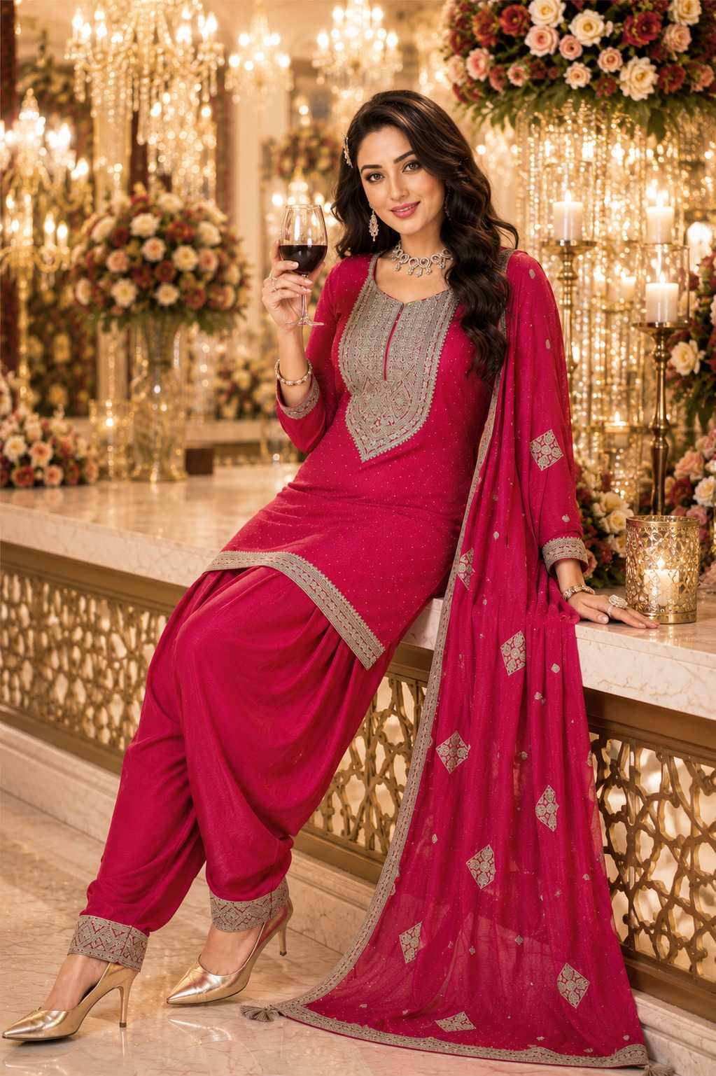 Ramya Vichitra Silk Ladies Suit
