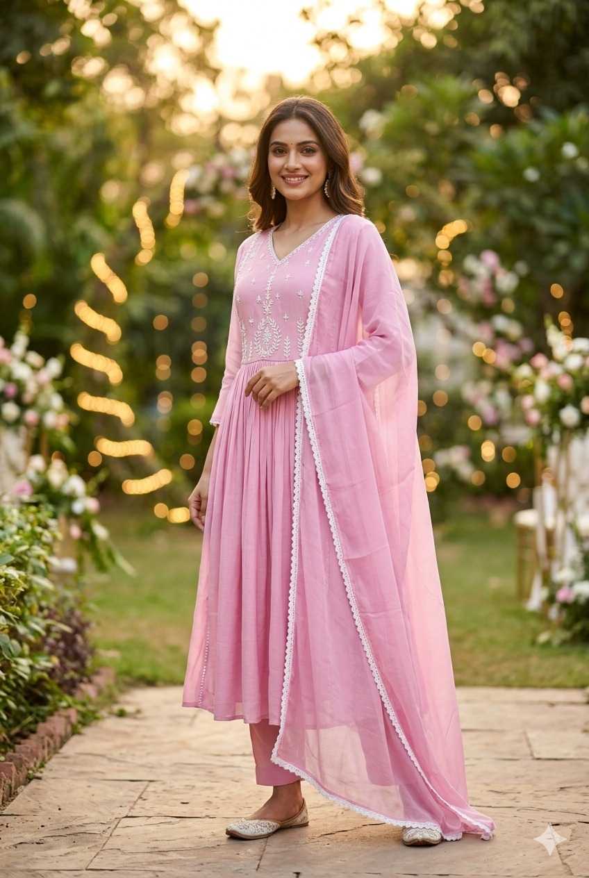 Rashika Chanderi Soft Designer Kurti