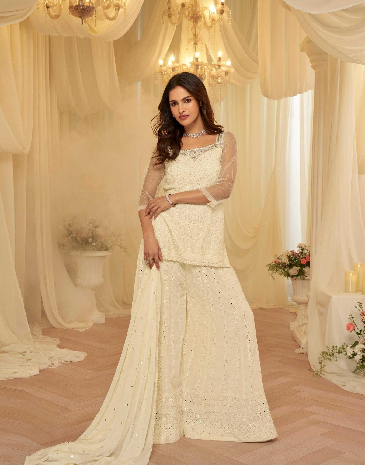 Sayuri MIX Georgette Embroidery Suit